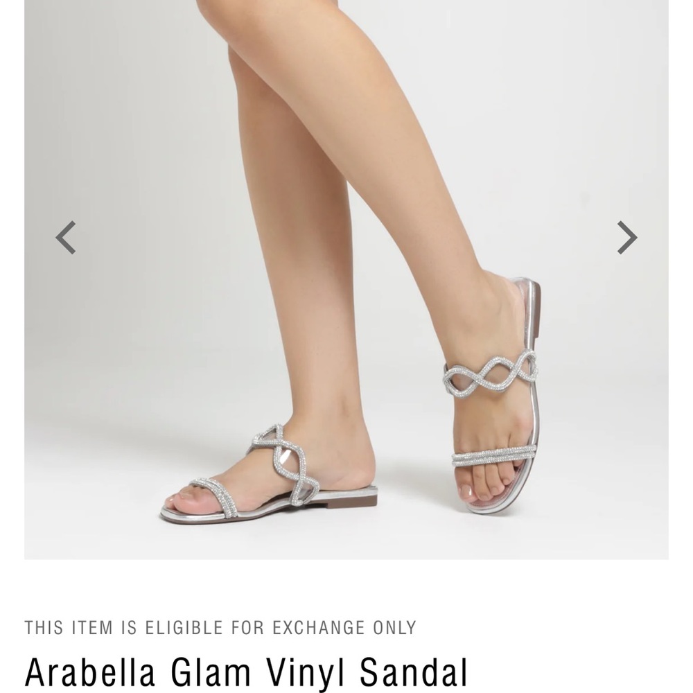 Schutz Arabella glam flat sandal size 6.5